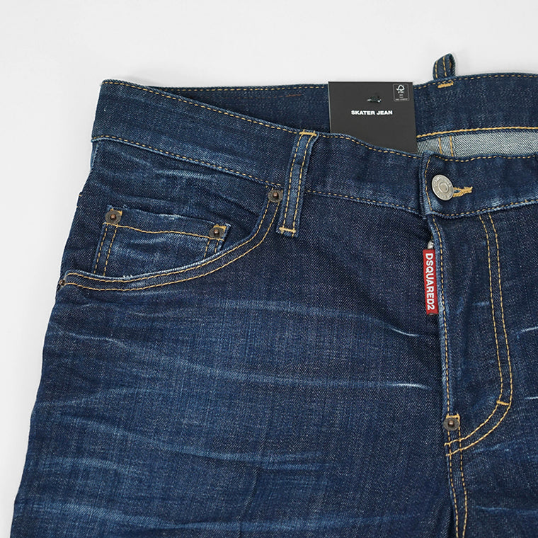 DSQUARED2 メンズ ジーンズ SKATER JEAN S74LB1737 D30010 ウォッシュブルー 470