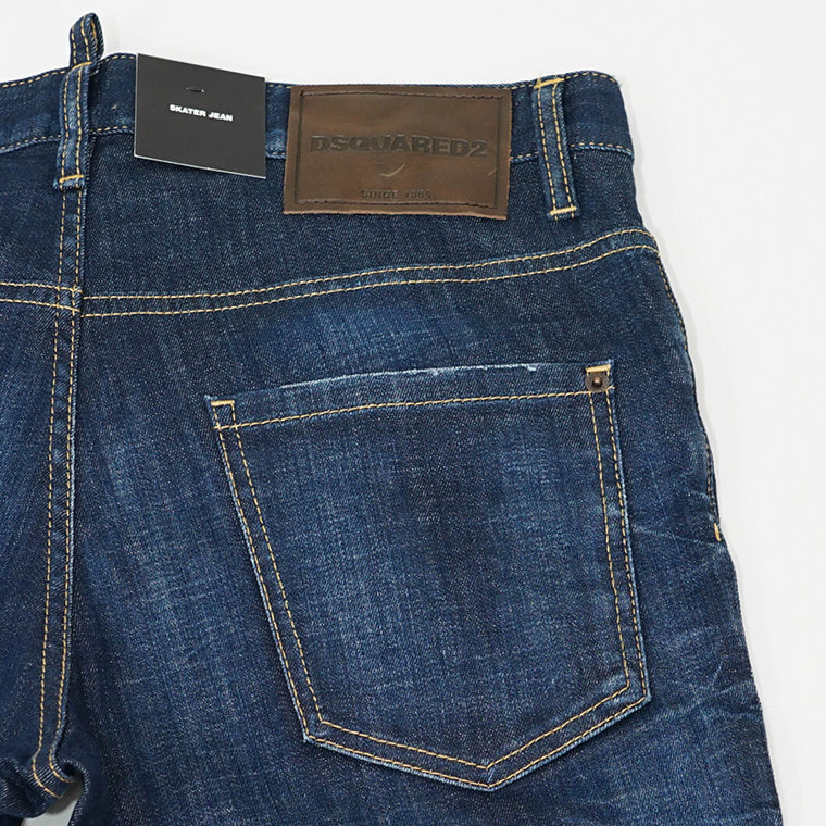 DSQUARED2 メンズ ジーンズ SKATER JEAN S74LB1737 D30010 ウォッシュブルー 470