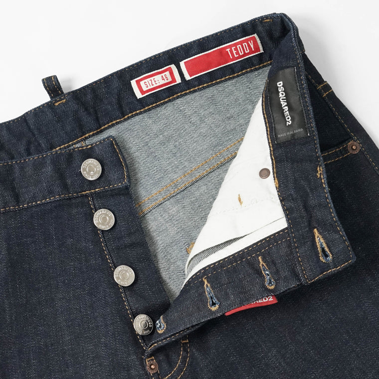 DSQUARED2 メンズ ジーンズ TEDDY JEAN S74LB1893 S30664 ダークウォッシュ 470