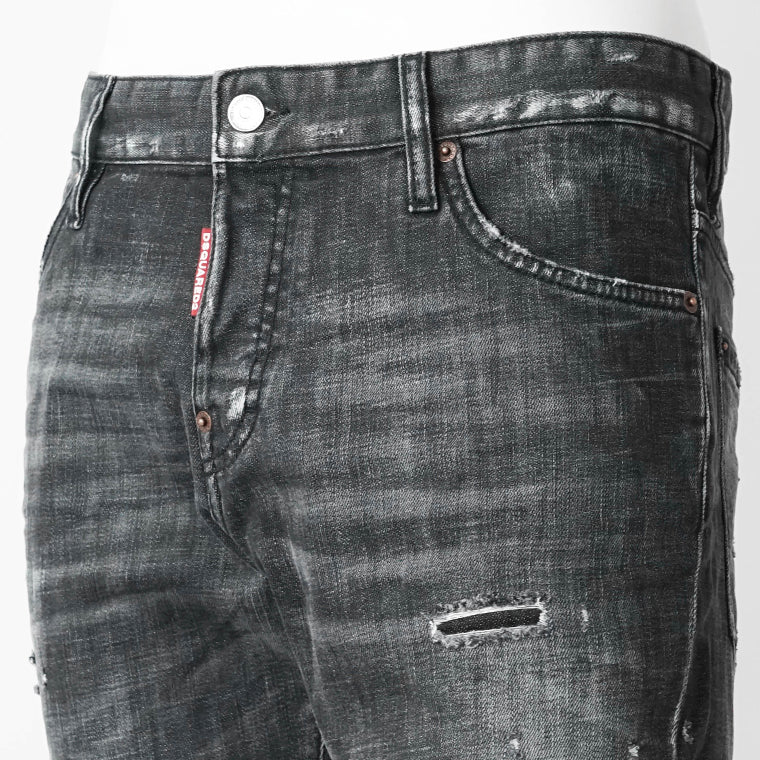 DSQUARED2 メンズ ジーンズ SLIM TWIST JEAN S74LB1912 S30357 ウォッシュブラック 900