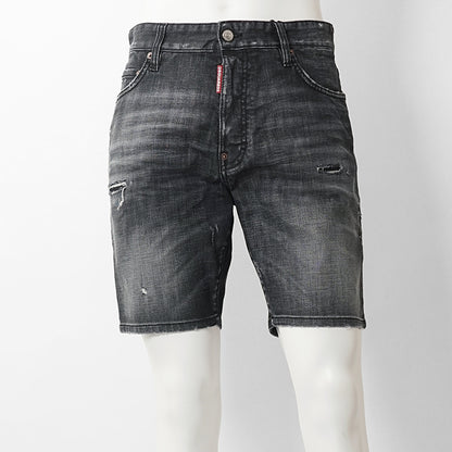 【2026SS SUMMER SALE】DSQUARED2 メンズ ショートパンツ MARINE SHORT S74MU0964 S30357 ウォッシュブラック 900