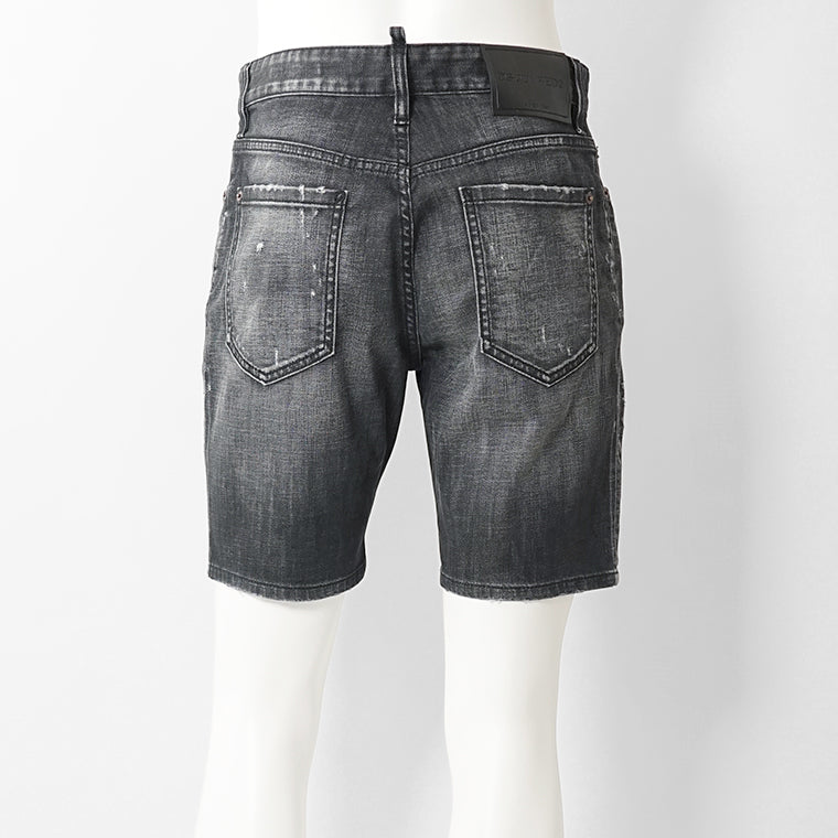 【2026SS SUMMER SALE】DSQUARED2 メンズ ショートパンツ MARINE SHORT S74MU0964 S30357 ウォッシュブラック 900