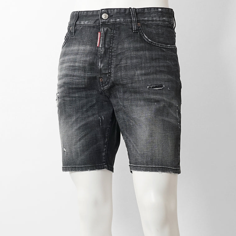 【2026SS SUMMER SALE】DSQUARED2 メンズ ショートパンツ MARINE SHORT S74MU0964 S30357 ウォッシュブラック 900