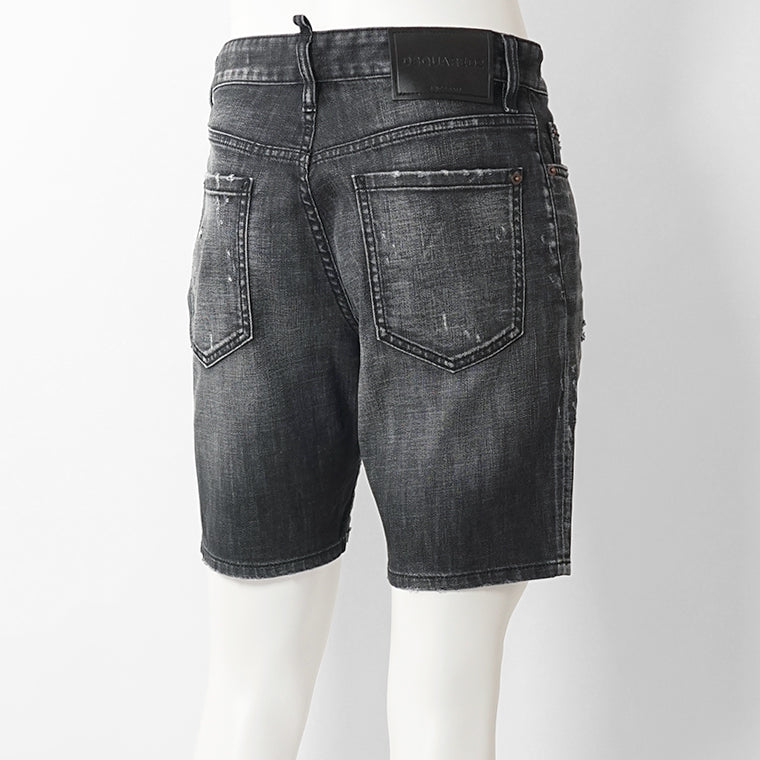 【2026SS SUMMER SALE】DSQUARED2 メンズ ショートパンツ MARINE SHORT S74MU0964 S30357 ウォッシュブラック 900