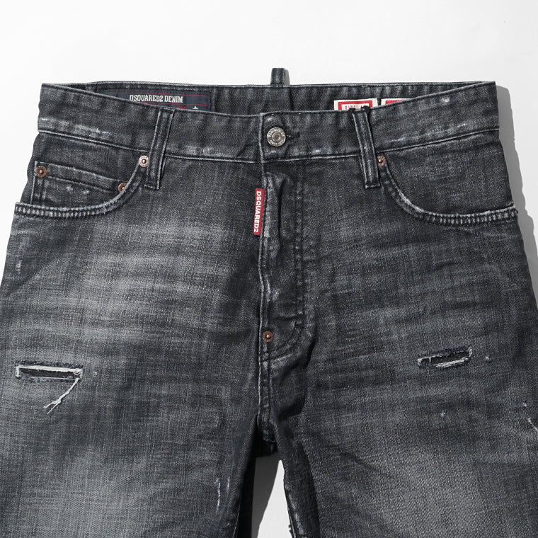 【2026SS SUMMER SALE】DSQUARED2 メンズ ショートパンツ MARINE SHORT S74MU0964 S30357 ウォッシュブラック 900