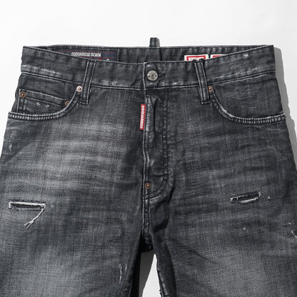 【2026SS SUMMER SALE】DSQUARED2 メンズ ショートパンツ MARINE SHORT S74MU0964 S30357 ウォッシュブラック 900