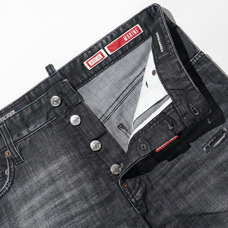 【2026SS SUMMER SALE】DSQUARED2 メンズ ショートパンツ MARINE SHORT S74MU0964 S30357 ウォッシュブラック 900