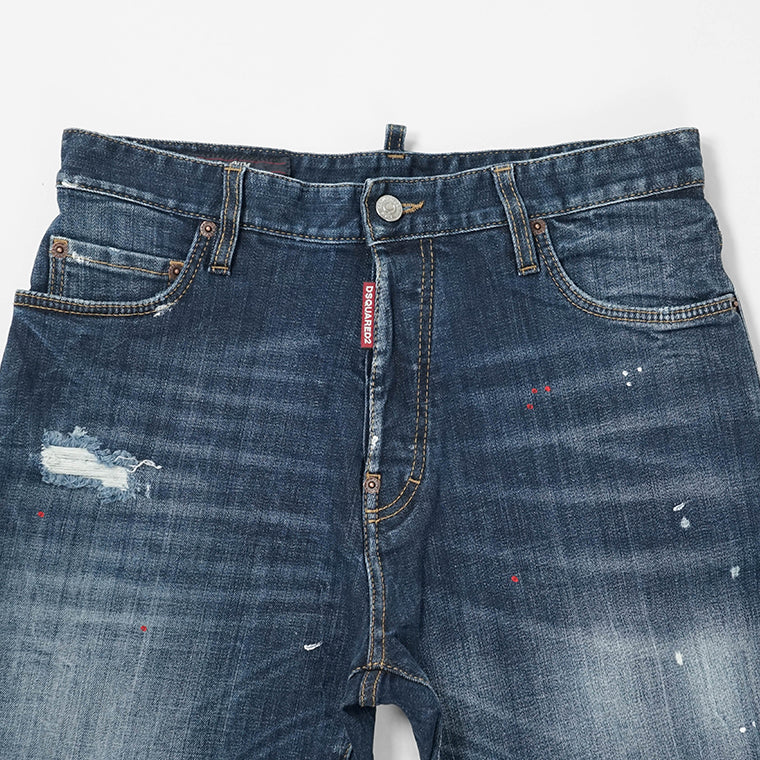 【2026SS SUMMER SALE】DSQUARED2 メンズ ショートパンツ MARINE SHORT S74MU0985 S30664 ウォッシュブルー 470