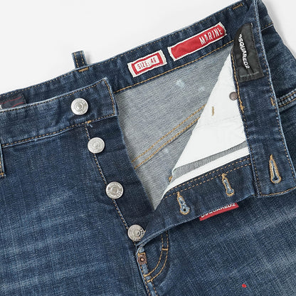 【2026SS SUMMER SALE】DSQUARED2 メンズ ショートパンツ MARINE SHORT S74MU0985 S30664 ウォッシュブルー 470