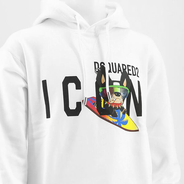 DSQUARED2 メンズ パーカー ICON R N SWEAT S79GU0095 S25516 ホワイト 100