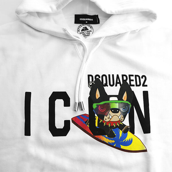 DSQUARED2 メンズ パーカー ICON R N SWEAT S79GU0095 S25516 ホワイト 100