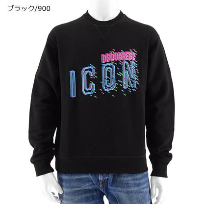 DSQUARED2 メンズ スウェットシャツ PIXELED ICON COOL FIT S79GU0109 S25516 2カラー