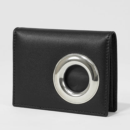 COMME des GARCONS メンズ 2つ折り財布 SILVER EYELET SA0641SE ブラック BLACK