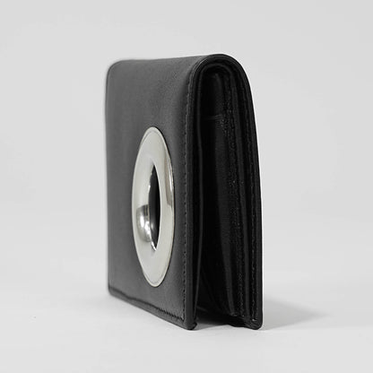 COMME des GARCONS メンズ 2つ折り財布 SILVER EYELET SA0641SE ブラック BLACK