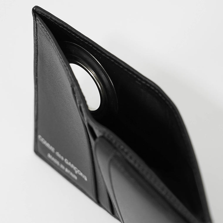 COMME des GARCONS メンズ 2つ折り財布 SILVER EYELET SA0641SE ブラック BLACK
