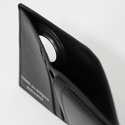 COMME des GARCONS メンズ 2つ折り財布 SILVER EYELET SA0641SE ブラック BLACK
