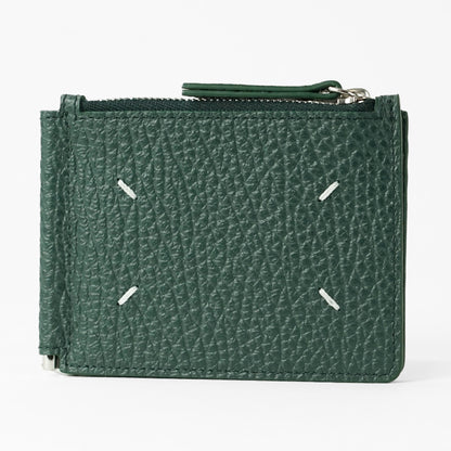 Maison Margiela メンズ マネークリップ折財布 サイフ SA1UI0022 P4455 BOTTLE GREEN グリーン T7162