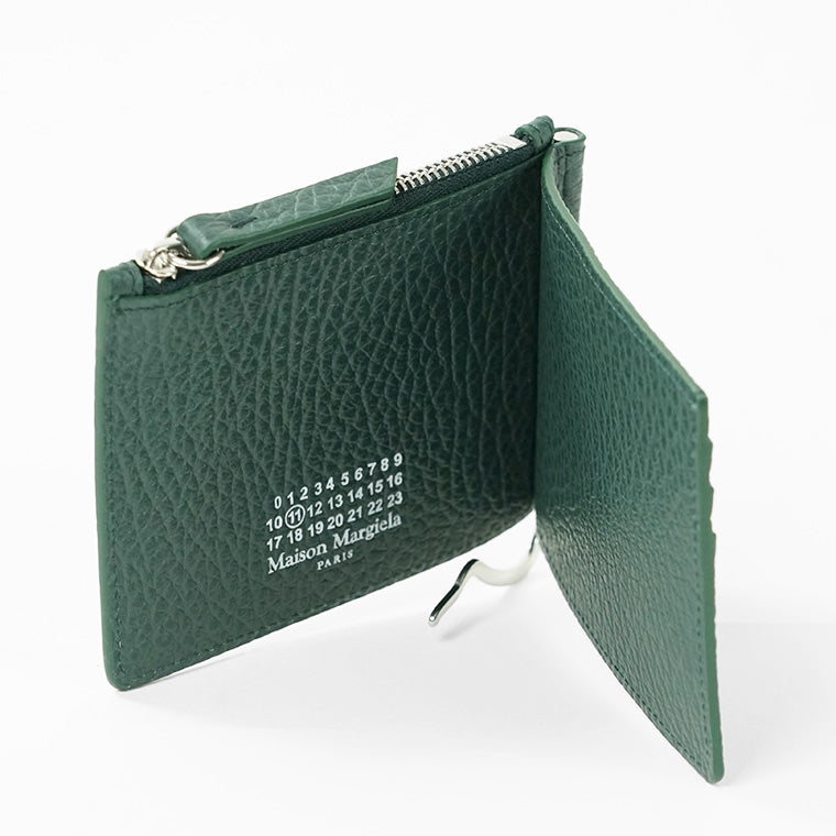 Maison Margiela メンズ マネークリップ折財布 サイフ SA1UI0022 P4455 BOTTLE GREEN グリーン T7162