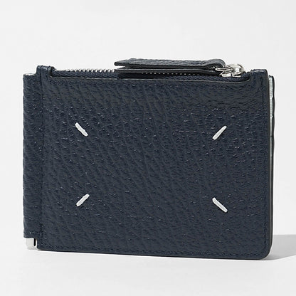Maison Margiela メンズ マネークリップ折財布 SA1UI0050 P8844 NAVY GREY ネイビー グレー HB394
