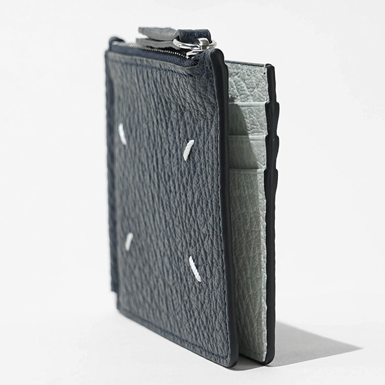 Maison Margiela メンズ マネークリップ折財布 SA1UI0050 P8844 NAVY GREY ネイビー グレー HB394