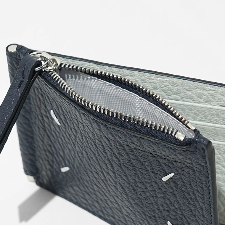 Maison Margiela メンズ マネークリップ折財布 SA1UI0050 P8844 NAVY GREY ネイビー グレー HB394