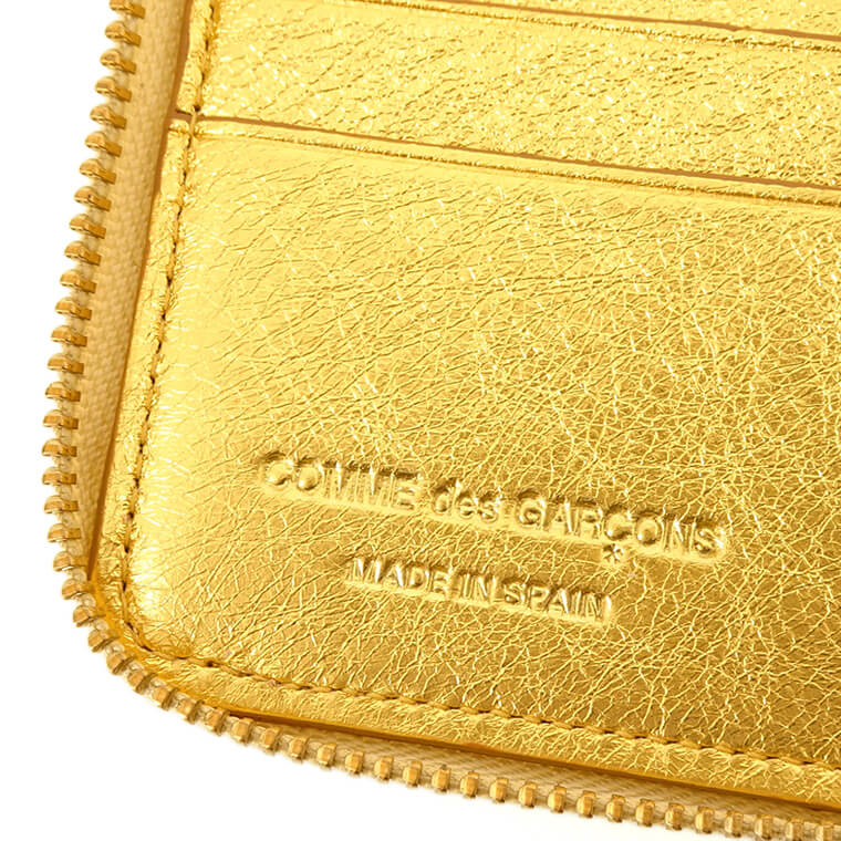 COMME des GARCONS メンズ レディース 2つ折り財布 GOLD LINE SA2100G ゴールド GOLD