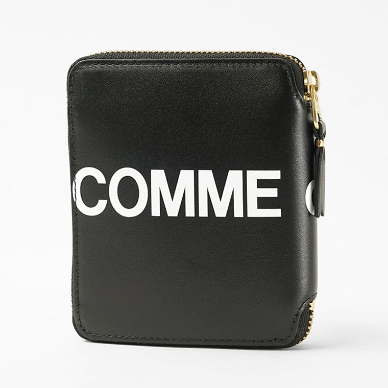 COMME des GARCONS メンズ レディース 2つ折り財布 HUGE LOGO SA2100HL ブラック BLACK