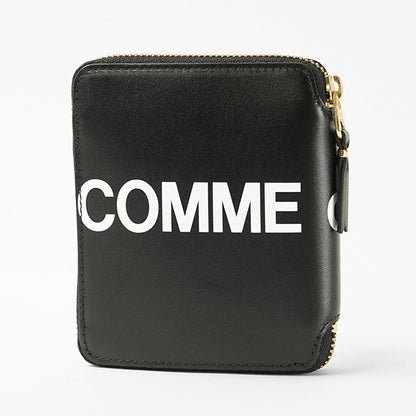 COMME des GARCONS メンズ レディース 2つ折り財布 HUGE LOGO SA2100HL ブラック BLACK