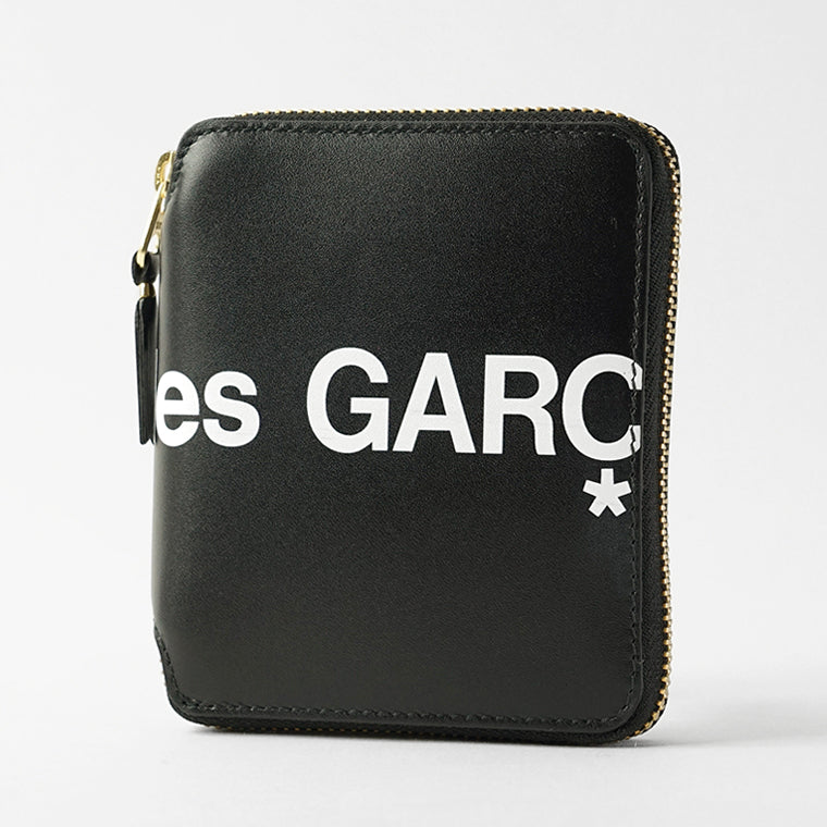 COMME des GARCONS メンズ レディース 2つ折り財布 HUGE LOGO SA2100HL ブラック BLACK