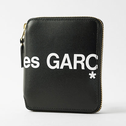 COMME des GARCONS メンズ レディース 2つ折り財布 HUGE LOGO SA2100HL ブラック BLACK