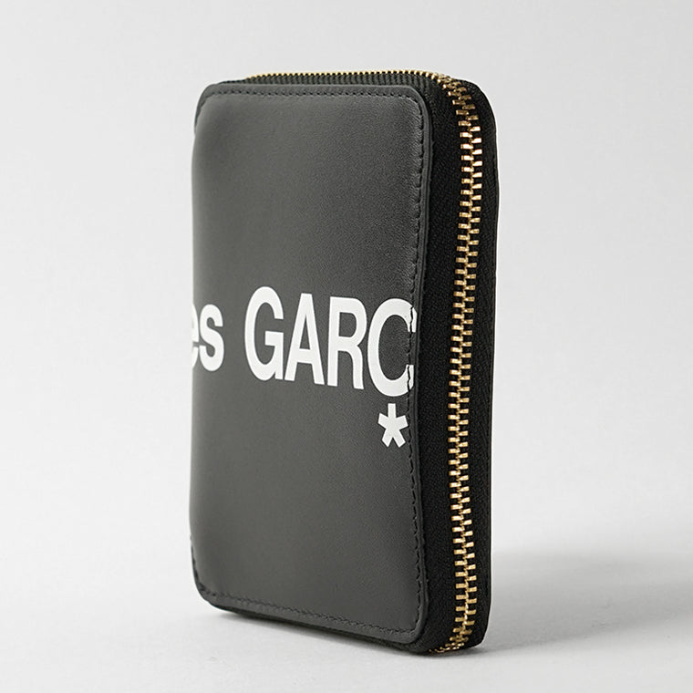 COMME des GARCONS メンズ レディース 2つ折り財布 HUGE LOGO SA2100HL ブラック BLACK