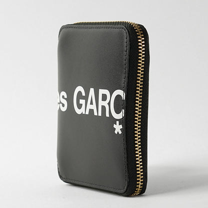 COMME des GARCONS メンズ レディース 2つ折り財布 HUGE LOGO SA2100HL ブラック BLACK