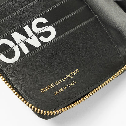 COMME des GARCONS メンズ レディース 2つ折り財布 HUGE LOGO SA2100HL ブラック BLACK