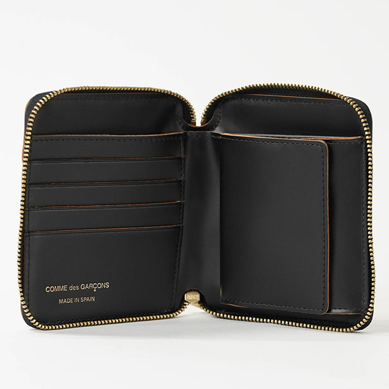 COMME des GARCONS メンズ レディース 2つ折り財布 TRIPLE STITCH SA2100TS ブラック BLACK