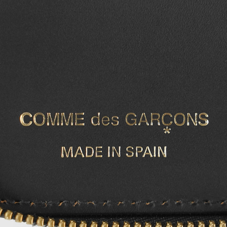 COMME des GARCONS メンズ レディース 2つ折り財布 TRIPLE STITCH SA2100TS ブラック BLACK
