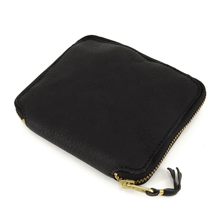 COMME des GARCONS メンズ レディース 2つ折り財布 WASHED WALLET SA2100WW ブラック BLACK