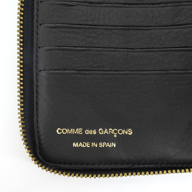 COMME des GARCONS メンズ レディース 2つ折り財布 WASHED WALLET SA2100WW ブラック BLACK