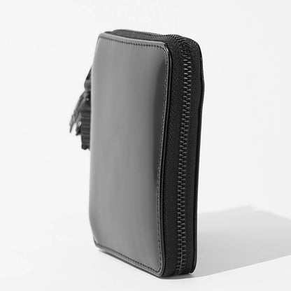 COMME des GARCONS メンズ レディース 2つ折り財布 ZIPPER MEDLEY SA2100ZM ブラック BLACK