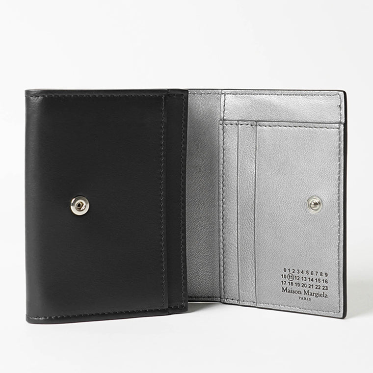Maison Margiela メンズ レディース 2つ折り財布 SA2UI0014 P8729 ブラック シルバー H1145