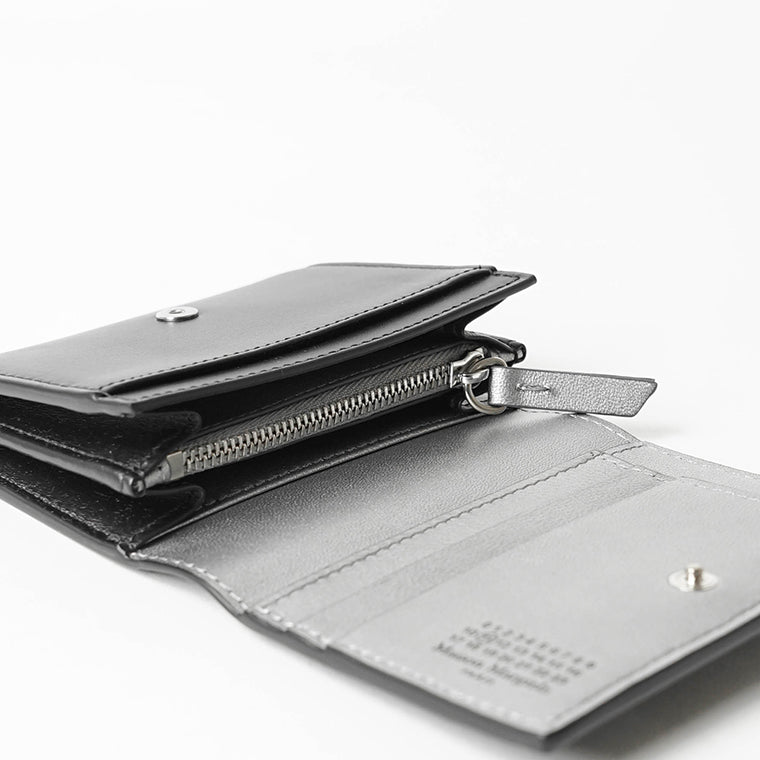 Maison Margiela メンズ レディース 2つ折り財布 SA2UI0014 P8729 ブラック シルバー H1145