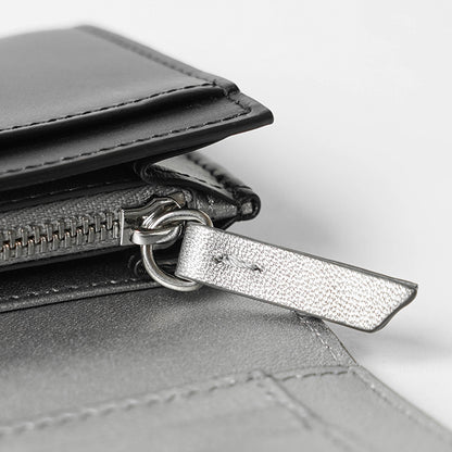 Maison Margiela メンズ レディース 2つ折り財布 SA2UI0014 P8729 ブラック シルバー H1145