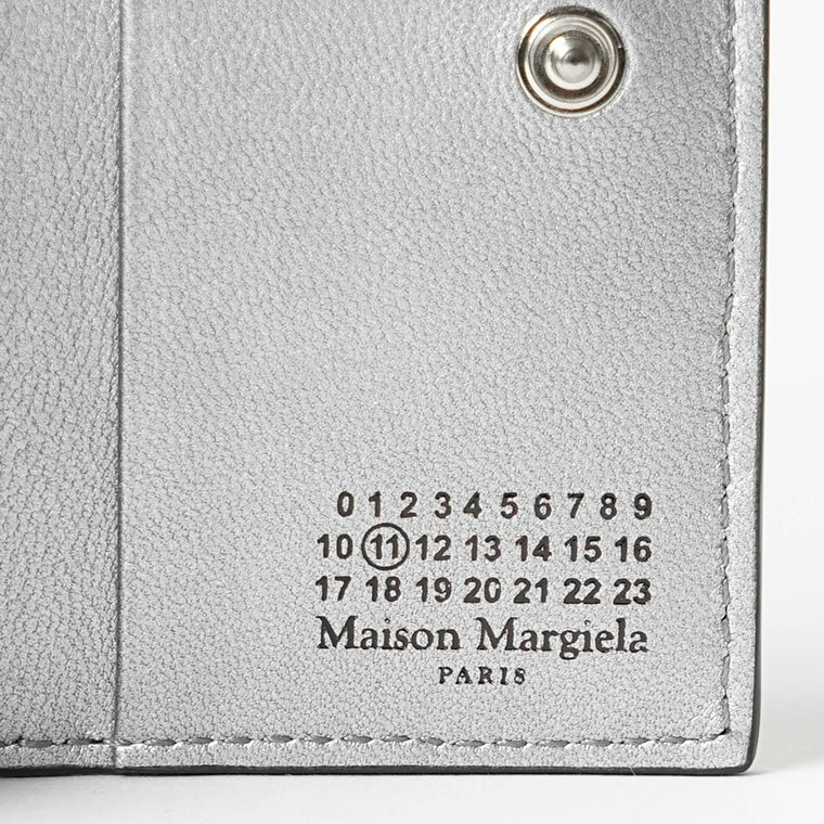 Maison Margiela メンズ レディース 2つ折り財布 SA2UI0014 P8729 ブラック シルバー H1145