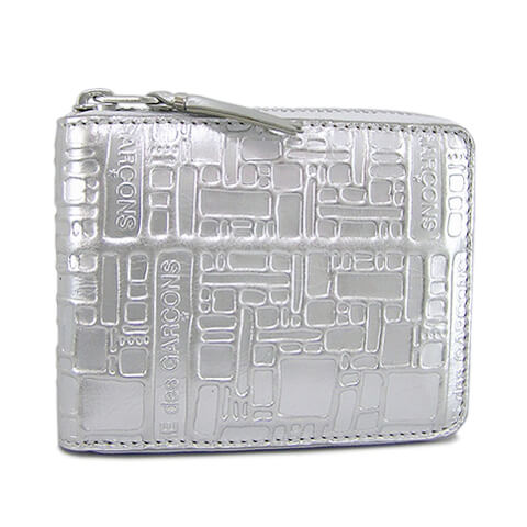 COMME des GARCONS メンズ レディース 2つ折り財布 SA7100EG シルバー SILVER