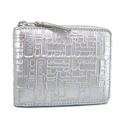 COMME des GARCONS メンズ レディース 2つ折り財布 SA7100EG シルバー SILVER