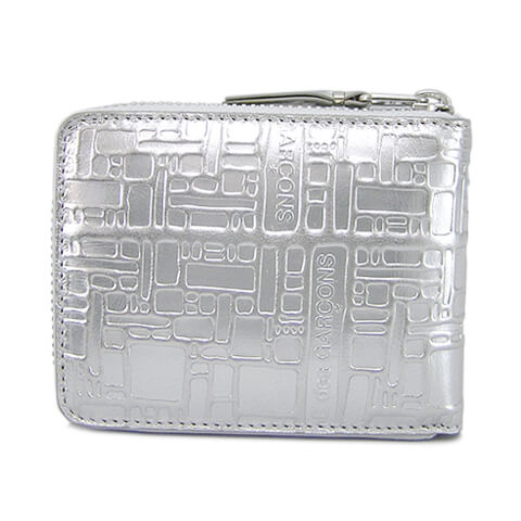 COMME des GARCONS メンズ レディース 2つ折り財布 SA7100EG シルバー SILVER