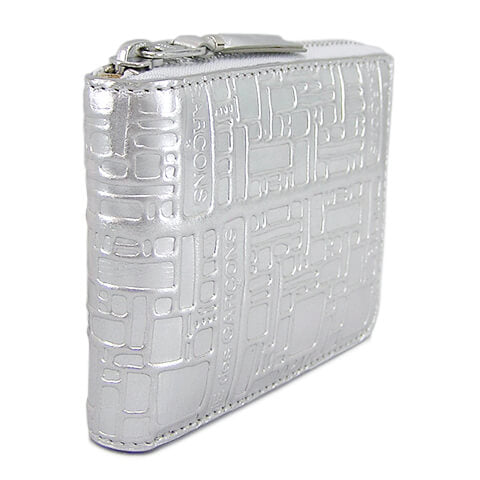 COMME des GARCONS メンズ レディース 2つ折り財布 SA7100EG シルバー SILVER