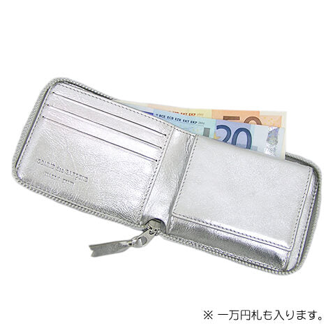 COMME des GARCONS メンズ レディース 2つ折り財布 SA7100EG シルバー SILVER