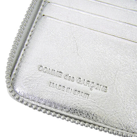 COMME des GARCONS メンズ レディース 2つ折り財布 SA7100EG シルバー SILVER