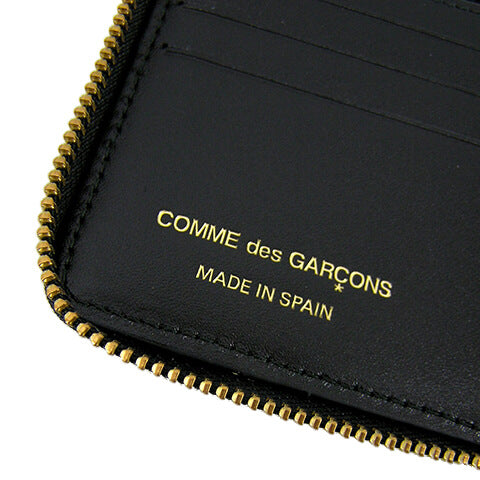 COMME des GARCONS メンズ レディース 2つ折り財布 SA7100EL ブラック BLACK