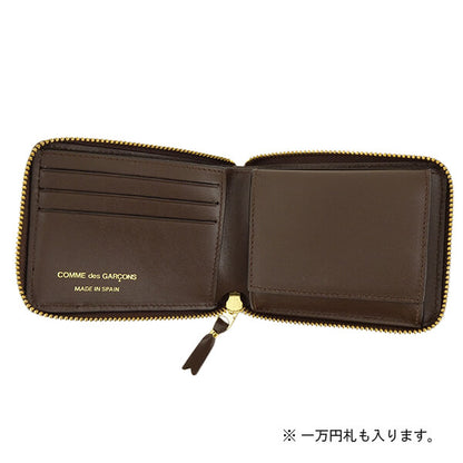 COMME des GARCONS メンズ レディース 2つ折り財布 EMBOSSED LOGOTYPE SA7100EL ブラウン BROWN